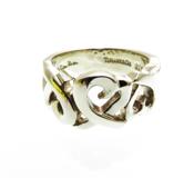 TIFFANY＆CO　ティファニー　トリプルラヴィングハートリング　シルバー シルバー　約5.8g　約8号　2148103834578　【205】