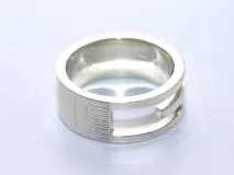 GUCCI グッチ ブランデッドGリング シルバー 6.9g 12号 【471