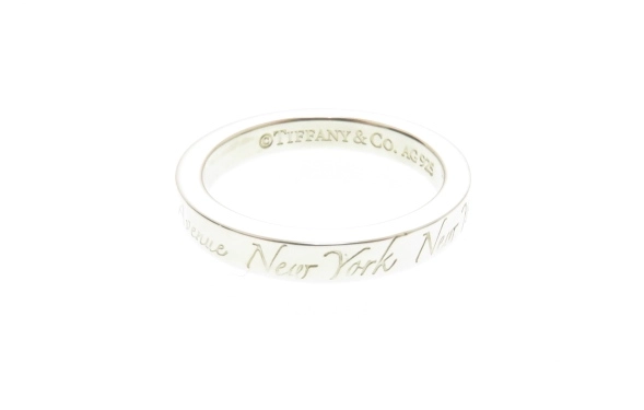 美品 Tiffany&Co. ティファニー ノーツナロー シルバー リング 9号 TIFFANY&Co. 9号 ティファニー リング・指輪 ノーツ ナロー