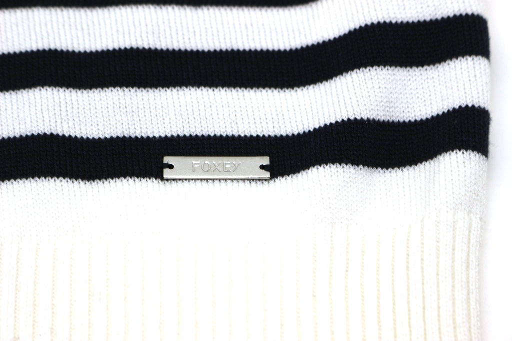 【タグ付き未使用品】フォクシーニューヨークコレクション　ニット　ネイビー　38 フォクシーニューヨーク KNIT CHAPEL DRESS 43838 ワンピース 38