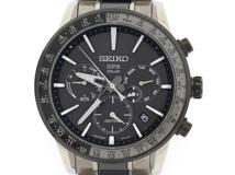 SEIKO セイコー 腕時計 アストロン SBXC011 グローバルブランド コアショップモデル チタン/セラミック ブラック文字盤 ソーラーGPS衛星電波【472】SJ