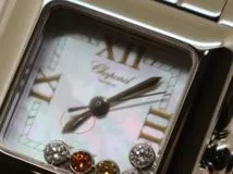 Chopard　ショパール　ハッピースポーツ　スクエア　27/8893-30　ステンレススチール　シェル文字盤　クォーツ　レディース　腕時計　Ｋ