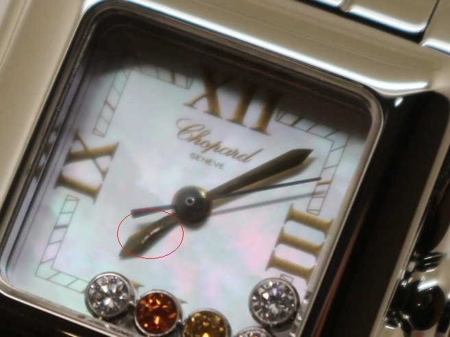 Chopard ショパール ハッピースポーツ スクエア 27/8893-30 ステンレススチール シェル文字盤 クォーツ レディース 腕時計 K