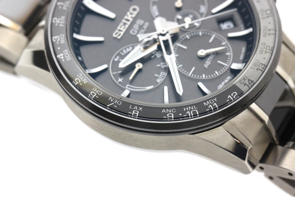 SEIKO セイコー 腕時計 アストロン SBXC011 グローバルブランド コアショップモデル チタン/セラミック ブラック文字盤 ソーラーGPS衛星電波【472】SJ