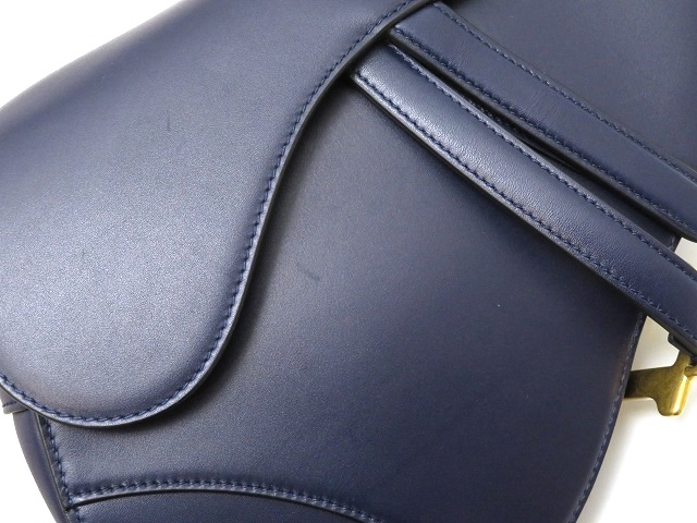 【ヴィンテージ】Rank:A☆Dior ブルー サドルバッグ M0446CTZQ BUYMA VINTAGE 中古 【ヴィンテージ】Rank:A☆Dior ブルー