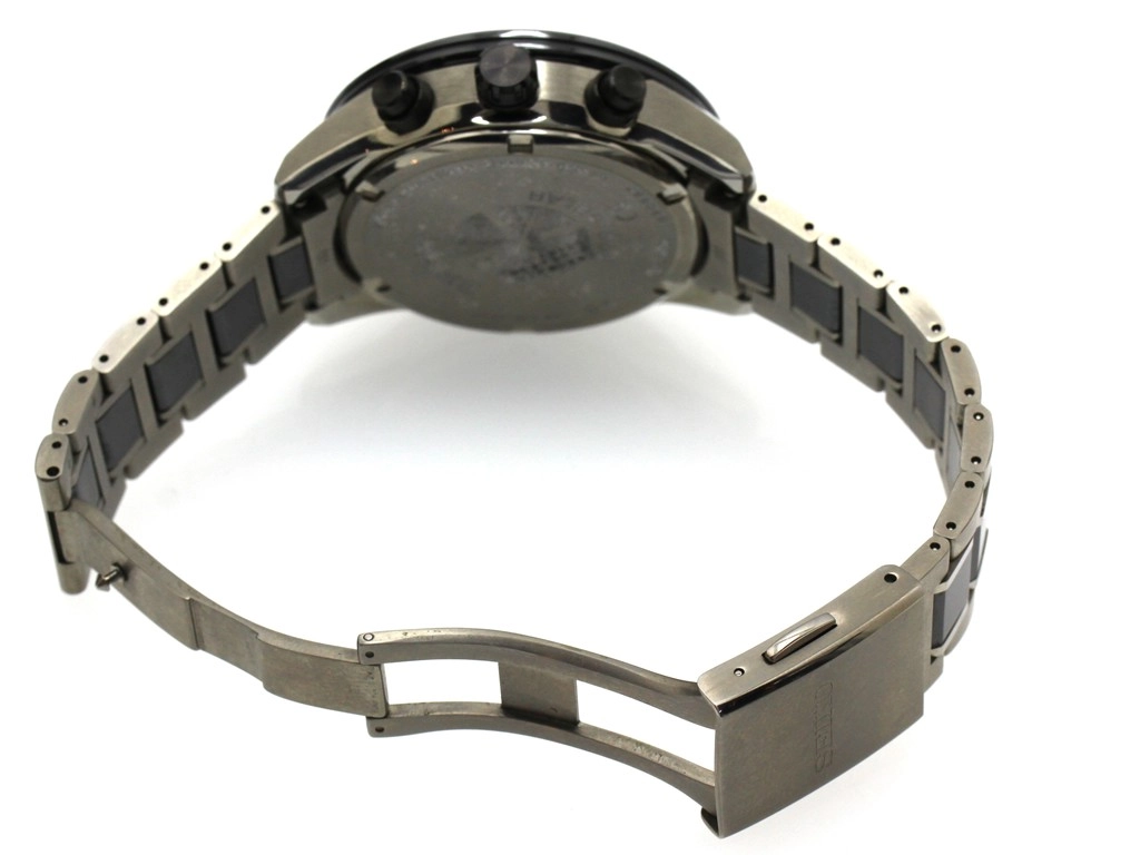 SEIKO セイコー 腕時計 アストロン SBXC011 グローバルブランド コアショップモデル チタン/セラミック ブラック文字盤 ソーラーGPS衛星電波【472】SJ
