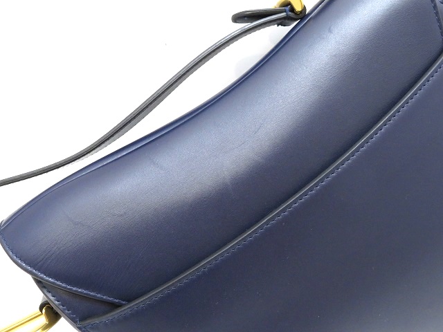 DIOR ディオール サドルバッグ ブルー M0446CWGH カーフ【430