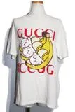 GUCCI グッチ ばなにゃ Tシャツ レディースXS ホワイト コットン