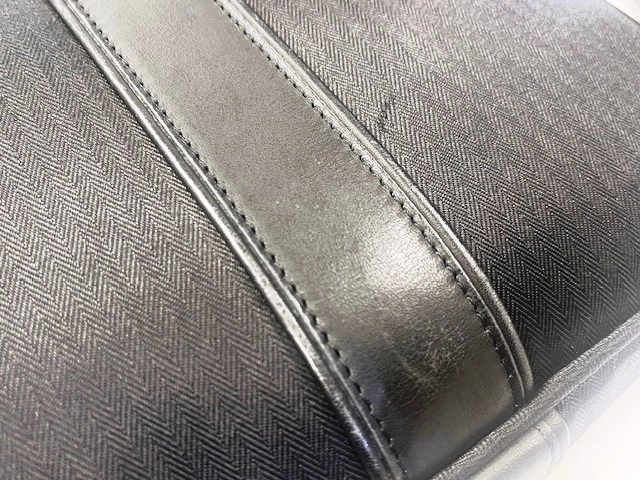 HERMES エルメス ビジネスバッグ ブリーフケース アカプルコオディナトゥール ブラック　キャンバス/レザー 【472】KS