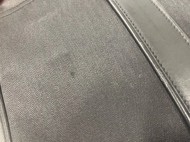 HERMES エルメス ビジネスバッグ ブリーフケース アカプルコオディナトゥール ブラック　キャンバス/レザー 【472】KS