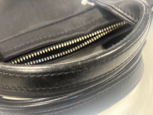 HERMES エルメス ビジネスバッグ ブリーフケース アカプルコオディナトゥール ブラック　キャンバス/レザー 【472】KS