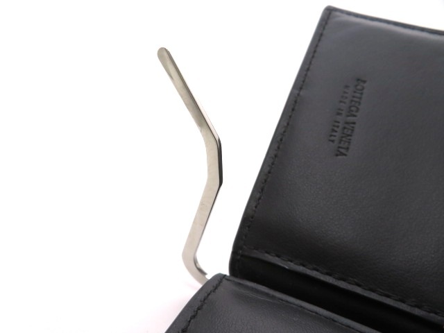 美品 BOTTEGA VENETA マネークリップ カセット ブラック RFID BOTTEGA VENETA ボッテガ・ヴェネタ カセット マネークリップ