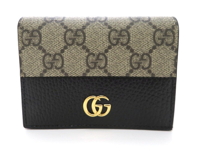 【美品】グッチ 二つ折り財布 ベージュ レッド バイカラー 犬 スプリーム GUCCI - グッチ GUCCI 長財布 二つ折り ダブルG バイカラー