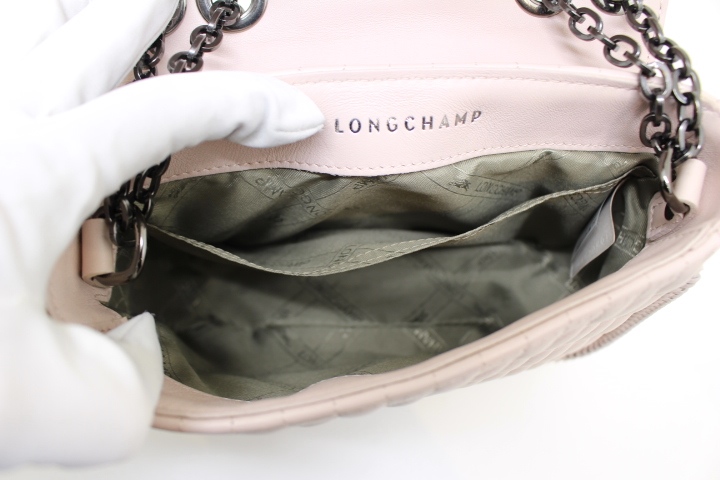 LONGCHAMP ロンシャン チェーンショルダーバッグ アマゾーヌ ピンク