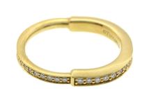 TIFFANY&CO ティファニー  ロック リング パヴェ ダイヤモンド 72343484 9号 K18イエローゴールド ダイヤモンド0.36ct【472】SJ