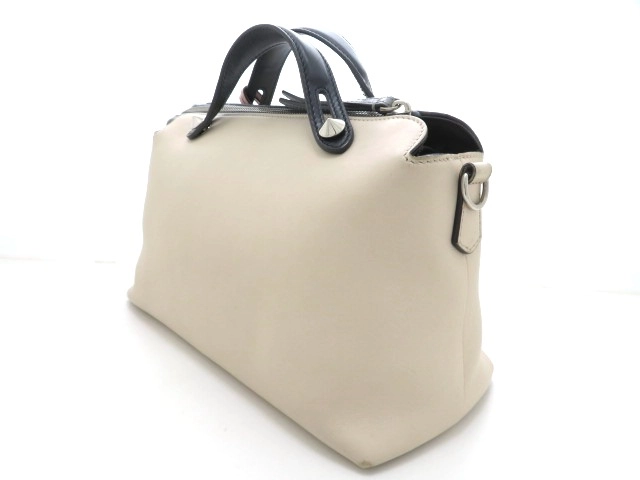 FENDI フェンディ 2WAY ショルダーバッグ ハンドバッグ バイザウェイ ミディアム  アイボリー ネイビー ブルーグレー ピンク カーフ【432】