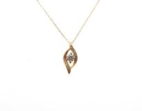 JEWELRY　ノンブランドジュエリー　貴金属・宝石　リング　K18YG　ダイヤモンド0.201カラット/0.05カラット　約1.5g　約40cm　21430007069733　【205】