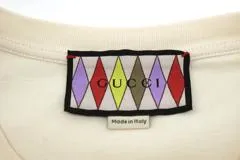 GUCCI グッチ 衣類 LovelightプリントTシャツ メンズXS ベージュ ポリエステル 706127
