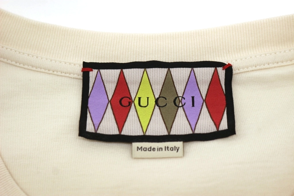 GUCCI グッチ 衣類 LovelightプリントTシャツ メンズXS ベージュ ポリエステル 706127