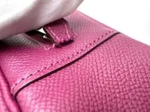 HERMES エルメス　ハンドバック　プリュムエラン トスカ エプソン シルバー金具【472】AH