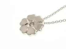 ティファニー シルバーネックレス ダイヤモンド付き TIFFANY&Co. ティファニー ハートキー 1P ダイヤ ネックレス