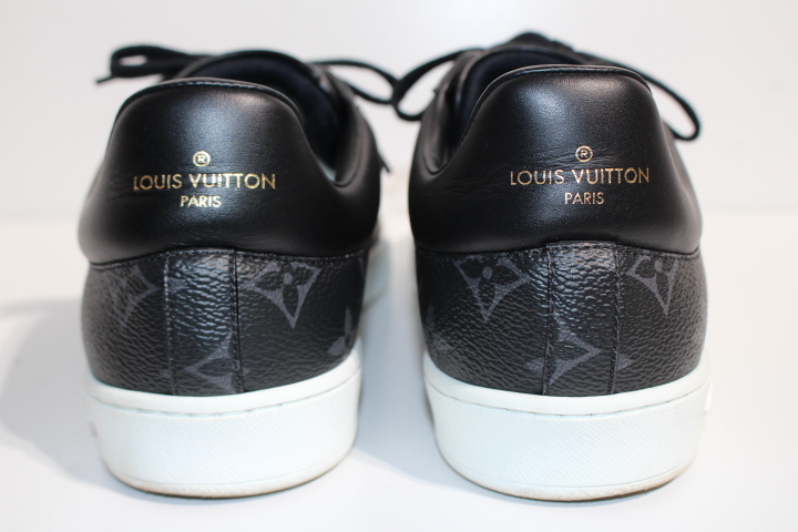 Louis Vuitton　ルイヴィトン　ルクセンブルグ・ライン スニーカー　メンズ6　約25cm　ブラック　PVC　モノグラム・エクリプス　 2019年（2148103325465）【200】
