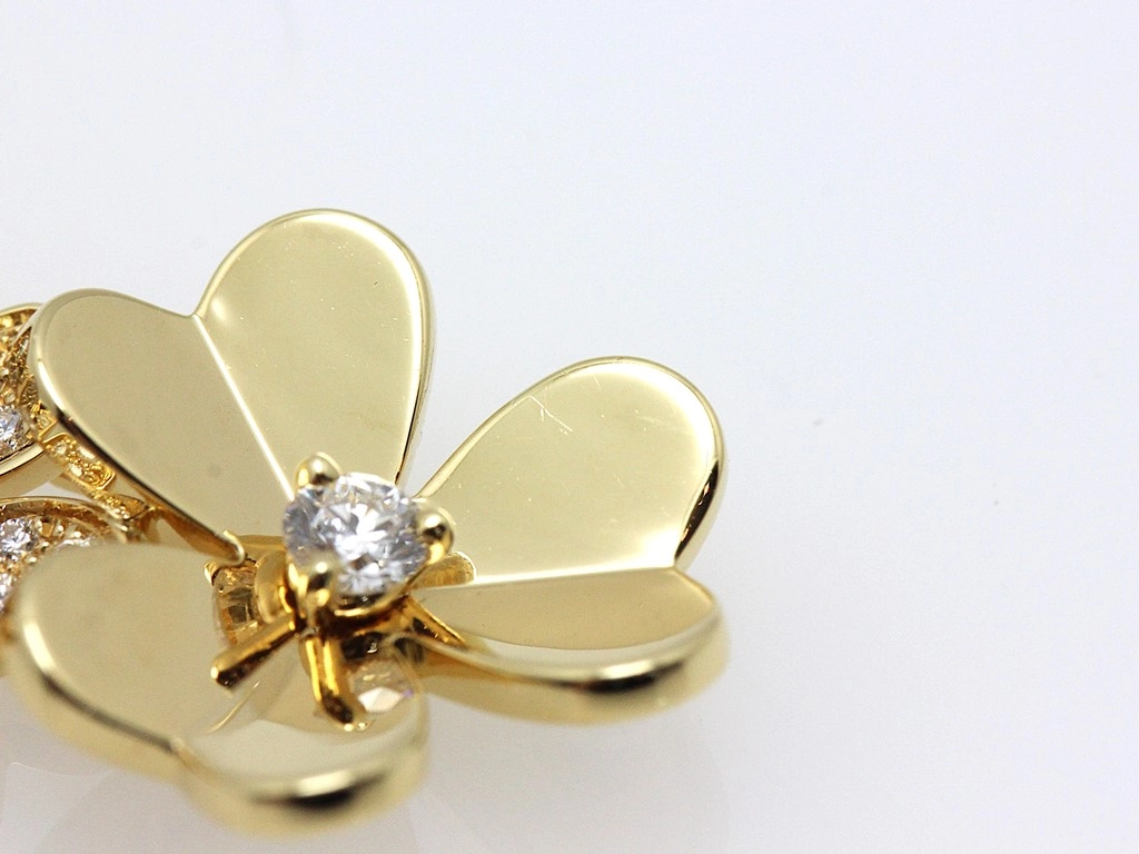 Van Cleef & Arpels ヴァンクリーフ&アーペル フリヴォル ブレスレット 5フラワー VCARP3W400 K18イエローゴールド ダイヤモンド 2022年正規品【472】SJ