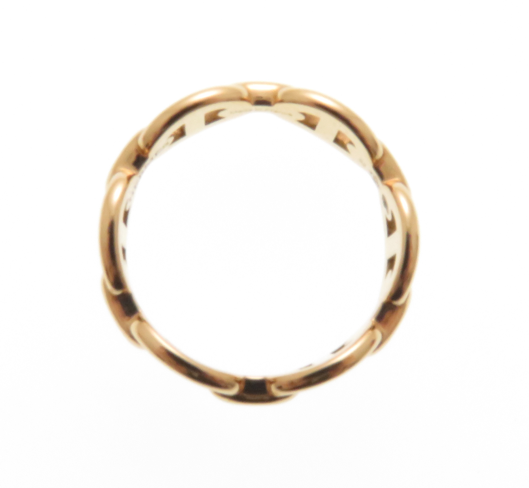 HERMES エルメス シェーヌダンクルアンシェネリング K18ピンクゴールド