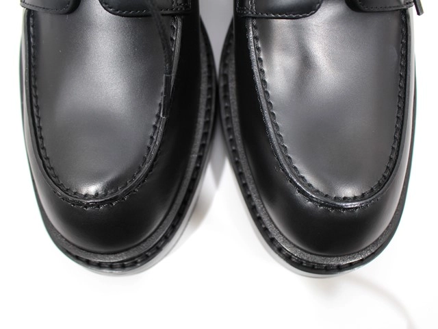 HERMES エルメス ファーストシューズ レディース37ハーフ ブラック/シルバー金具 ヴォー・グラッセ H222072Z 2143000656940 【432】