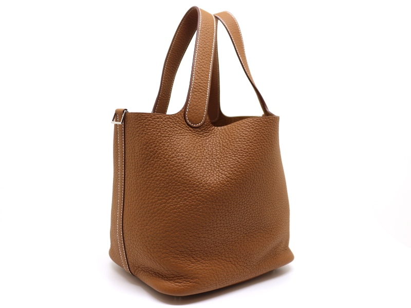 HERMES エルメス ピコタンロックMM ハンドバッグ ゴールド SV