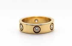 Cartier　カルティエ　ラブリングオールダイヤ　イエローゴールド　7.9g　サイズ52号【471】Y