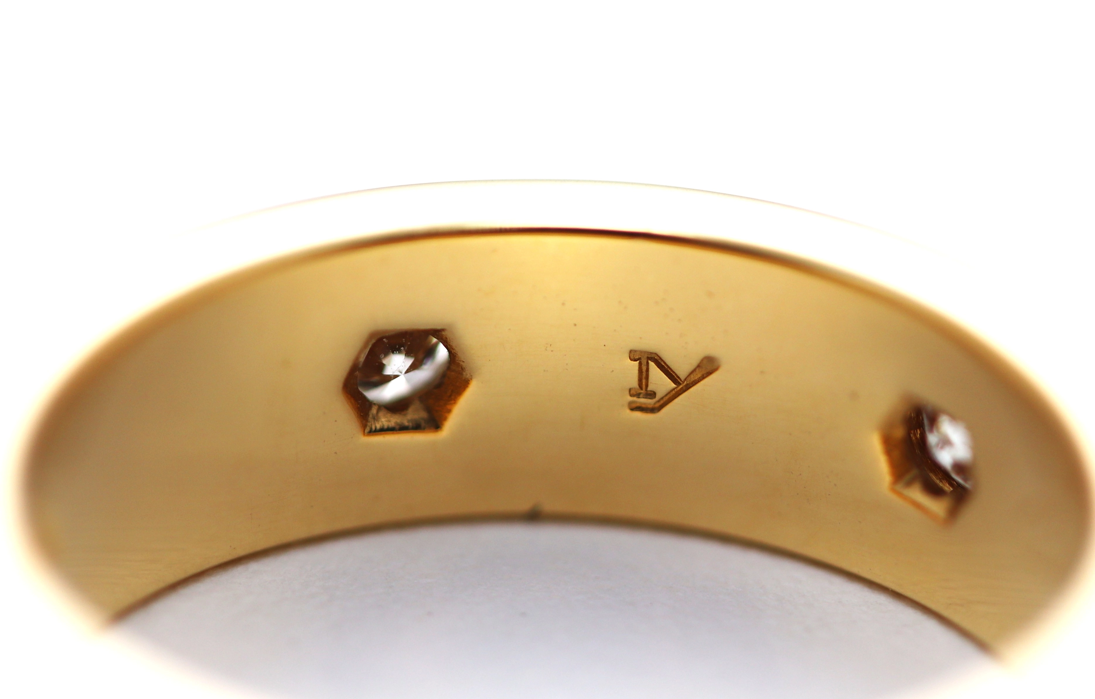 Cartier　カルティエ　ラブリングオールダイヤ　イエローゴールド　7.9g　サイズ52号【471】Y