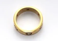 Cartier　カルティエ　ラブリングオールダイヤ　イエローゴールド　7.9g　サイズ52号【471】Y