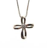 JEWELRY　ノンブランドジュエリー　貴金属・宝石　ネックレス　PT850　ダイヤモンド　約3.6g　約50cm　2141300448807　【205】