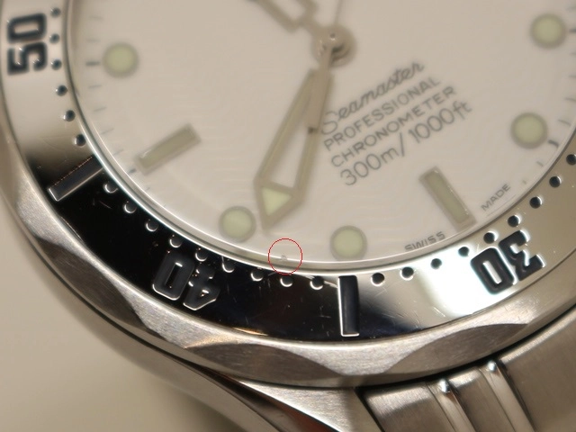 オメガ OMEGA 時計 シーマスター300 2552.20.00 ホワイト文字盤 SS 自動巻き ボーイズ（2148103689444）M【200】