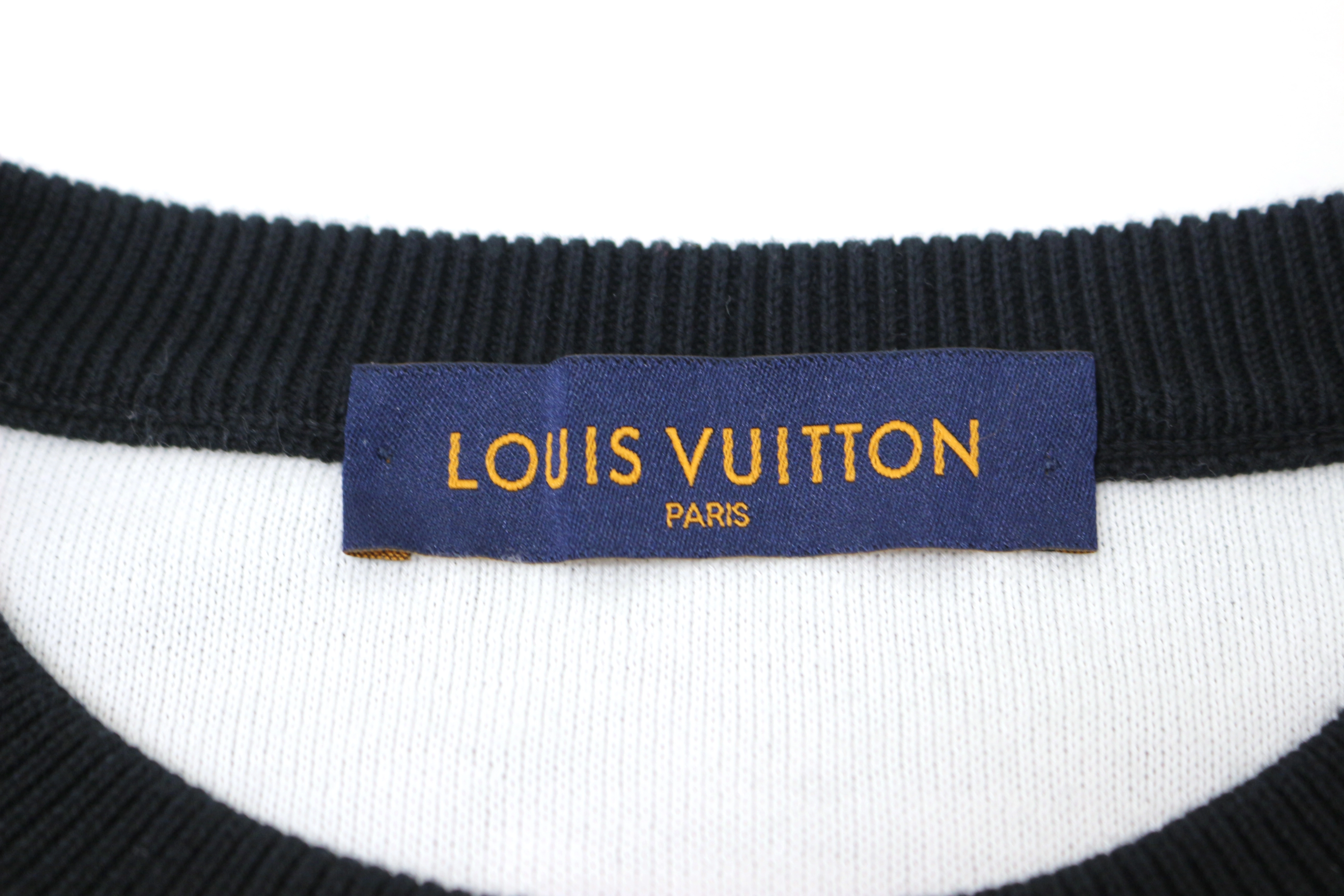 LOUIS VUITTON ルイヴィトン グラデーションモノグラム ニットトレーナー メンズS ブラック RM202 USO HJN87W （2143700179022）【200】