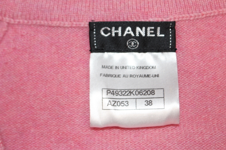 CHANEL シャネル カーディガン レディース38 ピンク カシミヤ CHANEL シャネル カーディガン レディース38 ピンク カシミヤ