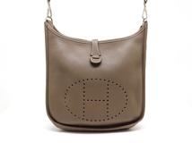 HERMES エルメス エヴリンⅡPM ショルダーバッグ エトゥープ SV シルバー金具 2120000318436【200】