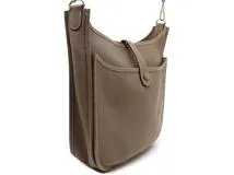 HERMES エルメス エヴリンⅡPM ショルダーバッグ エトゥープ SV シルバー金具 2120000318436【200】