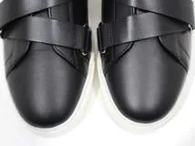 VALENTINO　ヴァレンティノ　靴　Vパンク スニーカー　レディース36ハーフ　ブラック　ホワイト　レザー　スタッズ　2143400222301　【200】