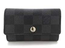 極美品✨ルイヴィトン　ダミエグラフィット　ミュルティクレ6連キーケース　ブラック LOUIS VUITTON ルイヴィトン キーケース 6連 ミュルティクレ6 ダミエ