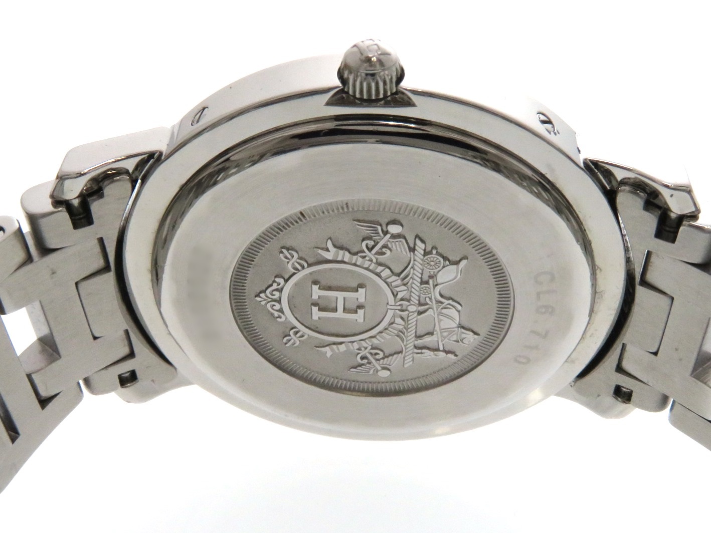 Vintage『HERMES』CL4.220 クリッパー 腕時計 箱+コマ付き