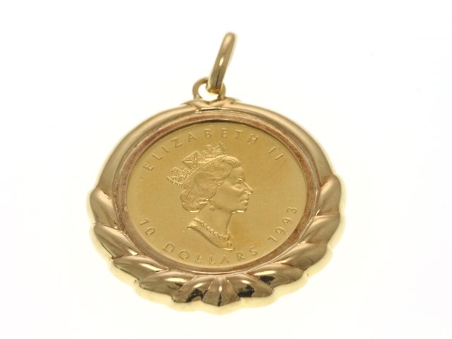 ノンブランド コイン JEWELRY ノンブランド ペンダント トップ コイン K18 K24