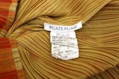 PLEATS PLEASE プリーツプリーズ チェック 長袖タートルネック レディース4 オレンジ ポリエステル PP54-JK604
