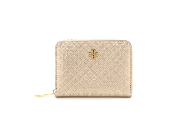 TORY BURCH コインケース メタリックピンク レザー 【437】 の購入なら