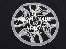 HERMES　エルメス　衣類　マキシTシャツカルトゥッシュ　レディース36　ブラック　コットン　2H4604DU0236　2143300219579　【200】