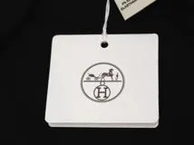 HERMES　エルメス　衣類　マキシTシャツカルトゥッシュ　レディース36　ブラック　コットン　2H4604DU0236　2143300219579　【200】