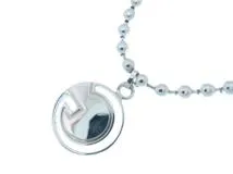 GUCCI　グッチ　サークルGロゴ　ブレスレット　SV　シルバー　約19.3g　＃19【431】2148103901560
