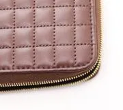 CELINE　セリーヌ　Cチャーム　ラージジップドウォレット　ダークブラウン　レザー　【471】L