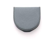 Valextra　ヴァレクストラ　馬蹄型コインケース パウダーブルー カーフ　【471】　Ｙ